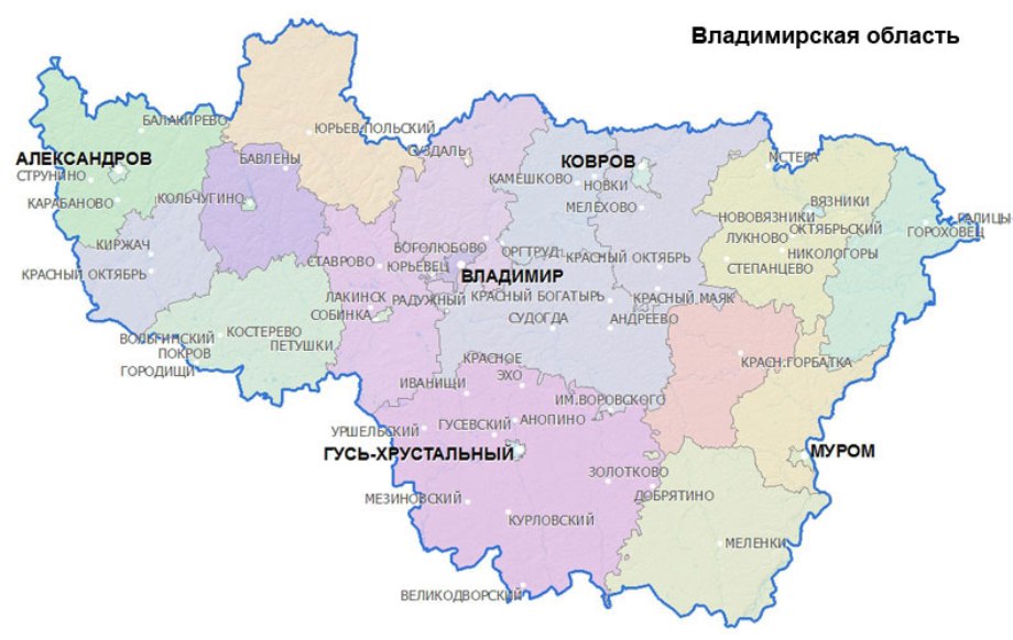 Регион 33 на номерах Владимирская область 